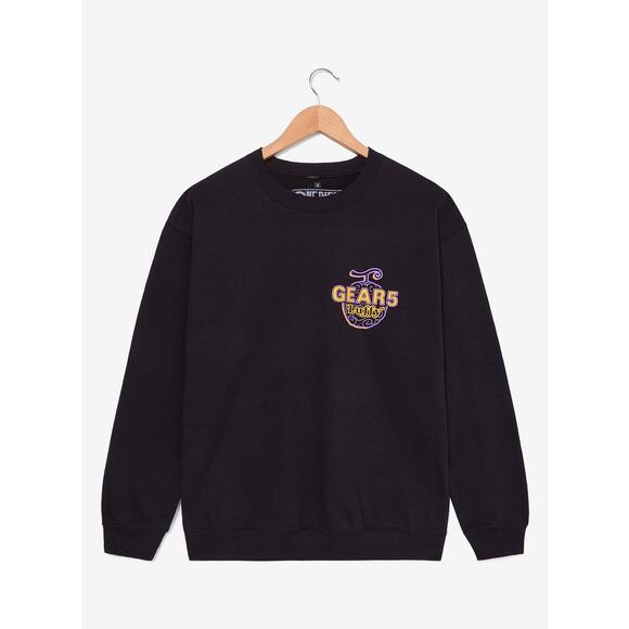 NWT BoxLunch One Piece Monkey D. Luffy Gear 5 Crewneck in Black size Medium - Picture 2 of 8